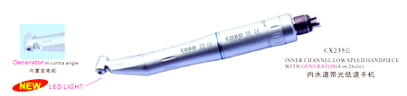 COXO Dental Inner Channel Low Speed Handpiece Kit With Generator CX235-E