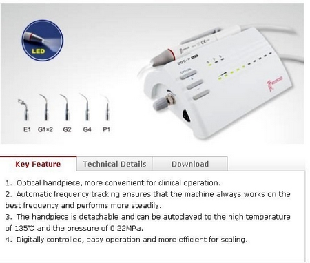 WOODPECKER Ultrasonic Scaler UDS-P With LED Handpiece EMS Compatible 